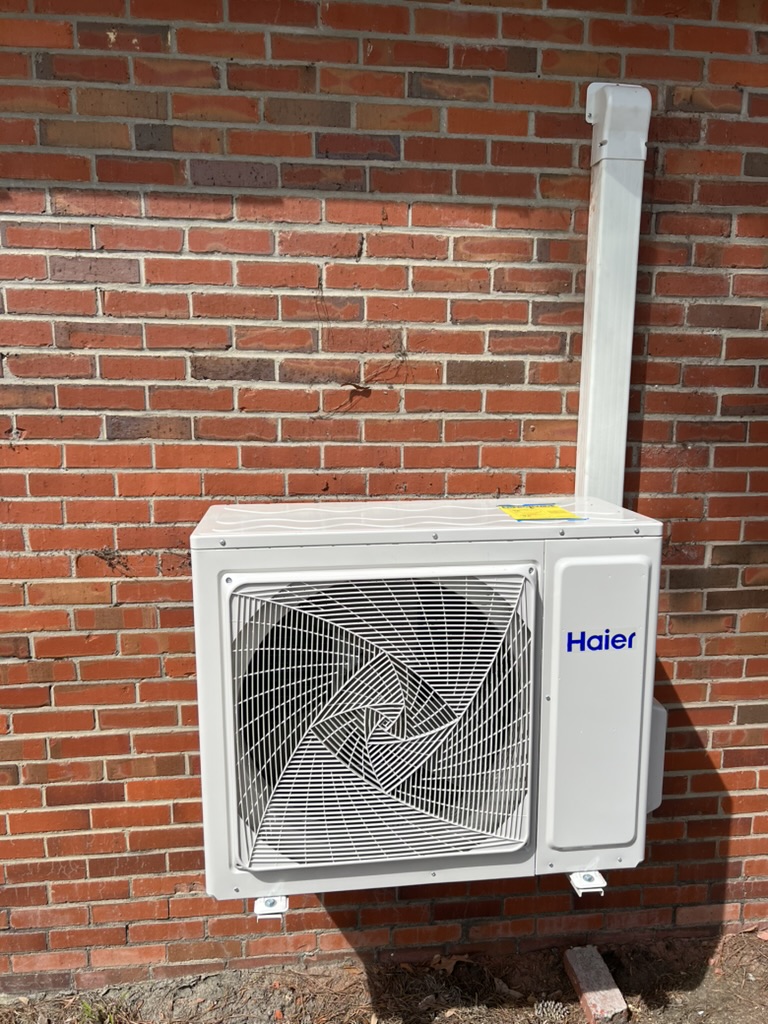Complete HVAC system installation for commercial building